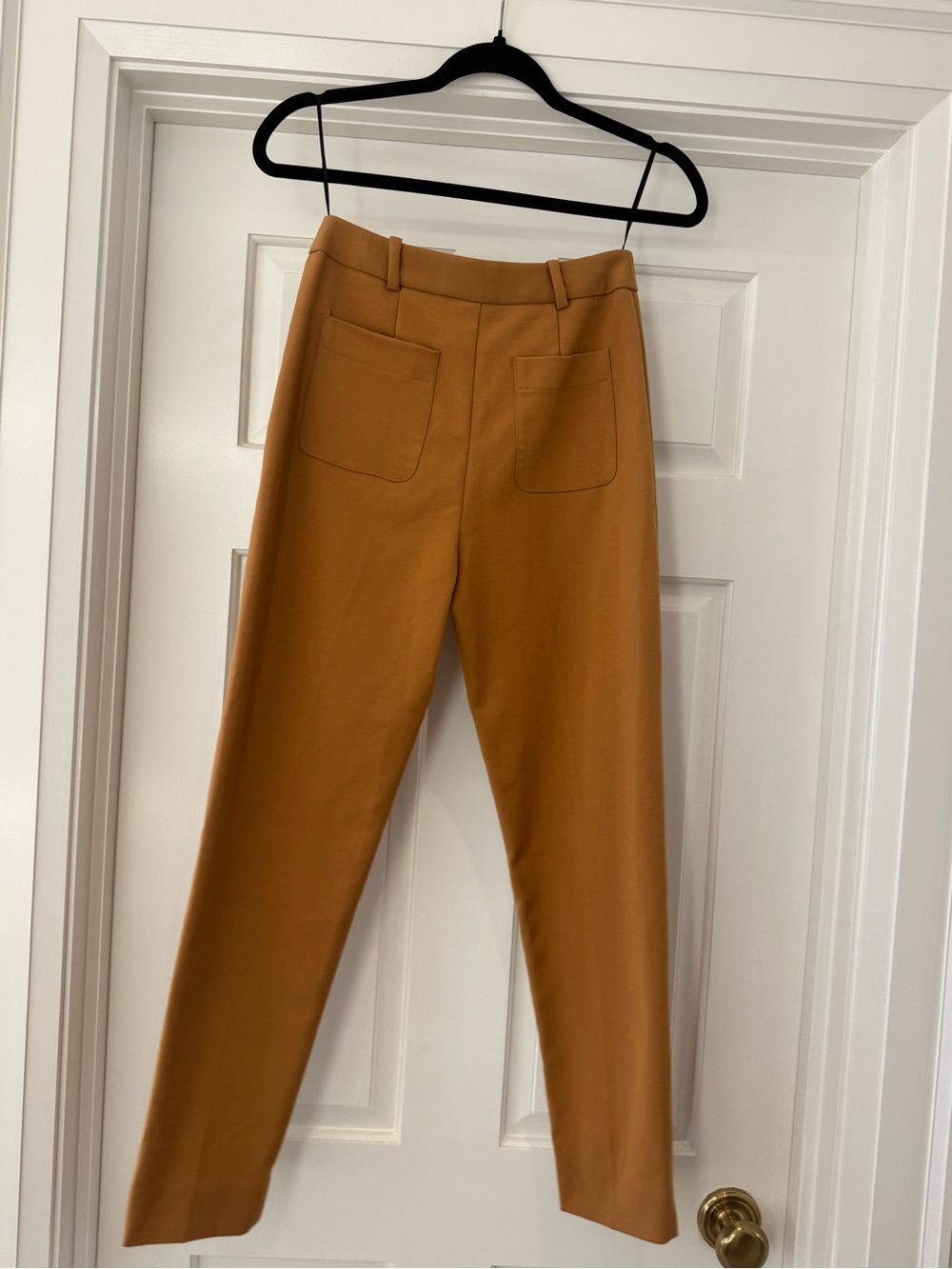 Veronika Maine Tan Dress with Black Trim